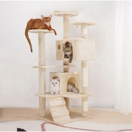 Cat Scratching Post for The Wall Big Large Cat Scratch Tree Tower Wooden Cat Tree House