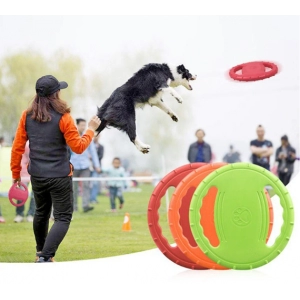 Dog Toy Flying Discs Training Interactive Toys Pet Supplies Flying Disc Fashion Pet Dog Silicone Game Frisbeed